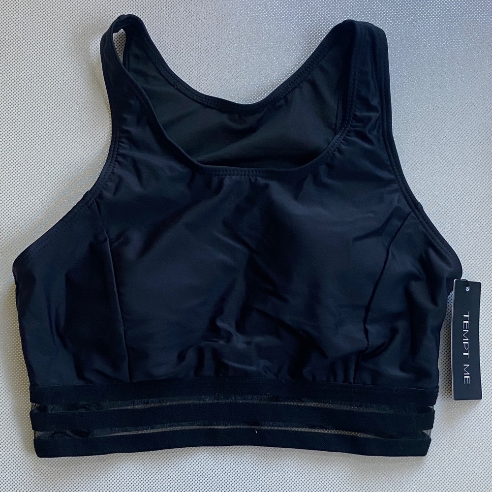 Tempt Me Black Sports Bra